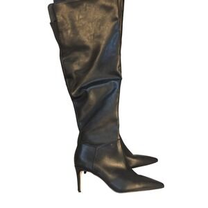 Jessica Simpson Over The Knee Boots Pointed Toe Stiletto Heel Black 9M